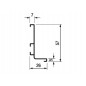 ADI Profil GOLA MONZA orizontal tip L,4m,alb mat